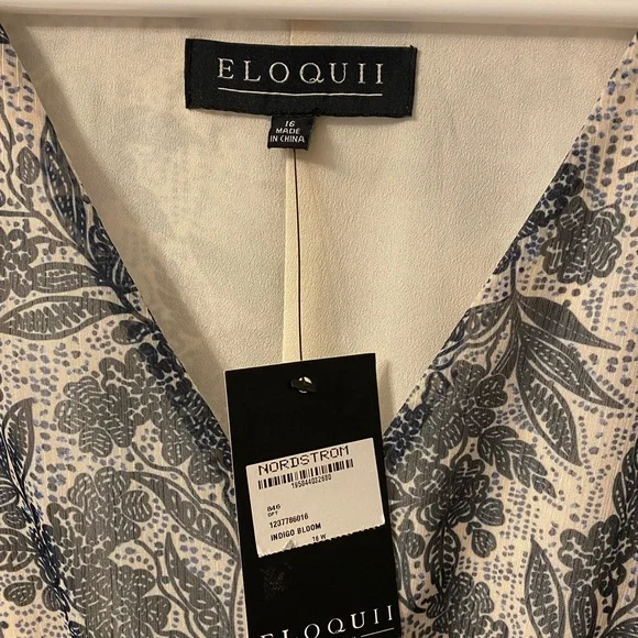 Eloquii Indigo Bloom Dress - Picture 4 of 9